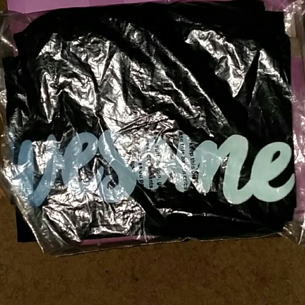 Justice awsome logo leggings
